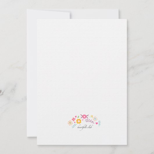 8e uitnodiging op zaterdag (Achterkant)