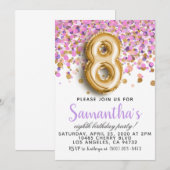 8e uitnodiging tot Confetti op zaterdag (Voorkant / Achterkant)