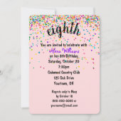 8e uitnodiging tot Confetti van de geboorte (Voorkant)