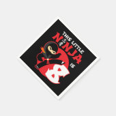 8e Verjaardag 8 Jaar Oud Kinder Feest Kleine Ninja Servet (Hoek)