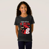 8e Verjaardag 8 Jaar Oud Kinder Feest Kleine Ninja T-shirt (Voorkant volledig)