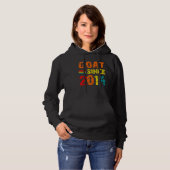 8e verjaardag 8 jaar oude geit sinds 2014 hoodie (Voorkant volledig)