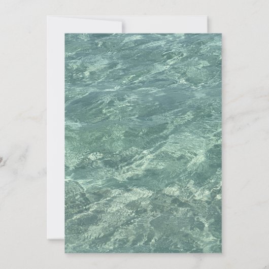 8e Verjaardag Achtste Pool Party Strandwater 2025 Kaart (Achterkant)