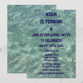 8e Verjaardag Achtste Pool Party Strandwater 2025 Kaart (Voorkant / Achterkant)