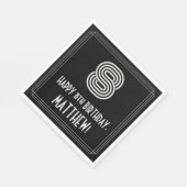 8e verjaardag: Art Deco Geïnspireerde look "8" + n Servet (Hoek)