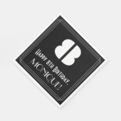 8e verjaardag: Art Deco Geïnspireerde look "8" + n Servet (Hoek)