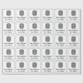 8e verjaardag: Art Deco Geïnspireerde stijl "8" +  Cadeaupapier (Vlak)