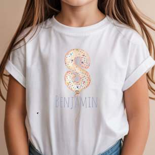 8e verjaardag Ballon Mijlpaal Verjaardagsfeestje  T-shirt