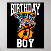 8e verjaardag basketbal 8 jaar oud Kinder cadeau 1 Poster (Voorkant)