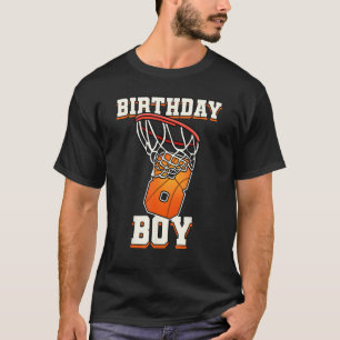 8e verjaardag basketbal jongen - acht jaar oud t-shirt