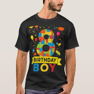 8e verjaardag Cadeau 8 jaar oude blokboeien T-shirt