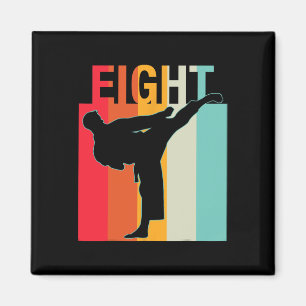 8e Verjaardag Cadeaus Karate Retro Taekwondo Marti Magneet