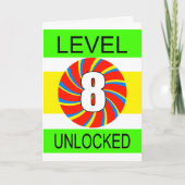 8e verjaardag computergamer kaart (Voorkant)