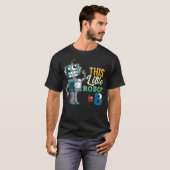 8e verjaardag Cute Robot Robotics Boy 8 jaar OId T-shirt (Voorkant volledig)