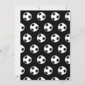 8e Verjaardag Feest Voetbal Zwarte Jongens Sport Kaart (Achterkant)