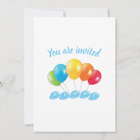 8e verjaardag foto collage nummer 8 Jongen Kaart (Achterkant)