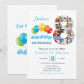 8e verjaardag foto collage nummer 8 Jongen Kaart (Voorkant / Achterkant)