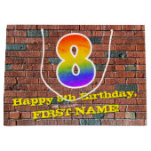 8e verjaardag: Fun, door graffiti geïnspireerde re Groot Cadeauzakje (Voorkant)