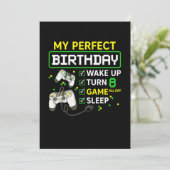 8e verjaardag Gaming Boy Verjaardagscadeau voor ga Kaart (Staand voorkant)