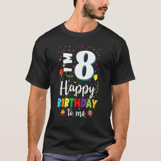 8e verjaardag Gelukkige Verjaardag 8yr Jongens Mei T-shirt