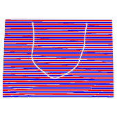 8e verjaardag gepersonaliseerd rood blauw groot cadeauzakje (Voorkant)