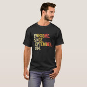 8e verjaardag Geweldige sinds september 2014 8 jaa T-shirt (Voorkant volledig)
