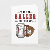 8e verjaardag: Gift Baseball Player 8 jaar Kaart (Voorkant)