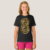 8e verjaardag Gift Leopard Animal Print Kinder ach T-shirt (Voorkant volledig)