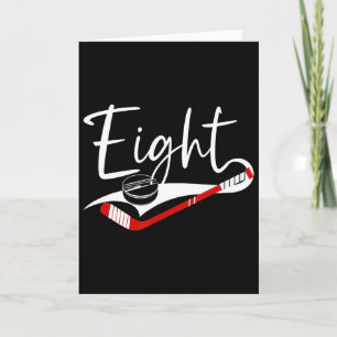 8e verjaardag ijshockey jongen 8 jaar oud ijshocke kaart
