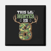 8e Verjaardag Jacht Herten 8 Jaar Oude Jager Magneet (Voorkant)