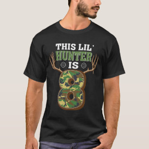 8e Verjaardag Jacht Herten 8 Jaar Oude Jager T-shirt