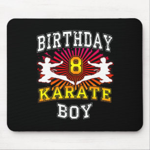 8e Verjaardag Jongen - Karate 8 jaar oud Kind Muismat