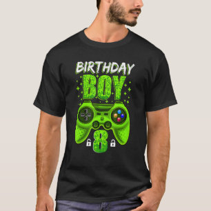 8e verjaardag Jongen Video Games Gamer 8 jaar O T-shirt