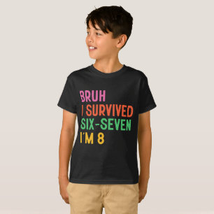 8e verjaardag jongens outfit Ik ben 8 jaar oud zes T-shirt