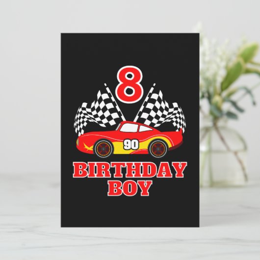 8e verjaardag kaart (Staand voorkant)