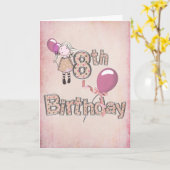 8e verjaardag kaart (Gele Bloem)