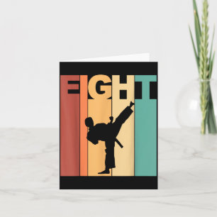 8e verjaardag Karate Taekwondo Thema 8 Jaar Oud Kaart