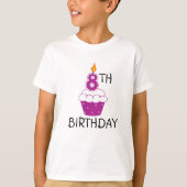 8e verjaardag Kinder T-Shirt (Voorkant)