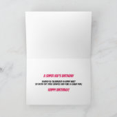 8e verjaardag meisjes Super Kinder roze stripboek Kaart (Binnen)