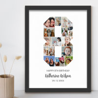 8e Verjaardag Nummer 8 Fotocollage Aangepast Afbee