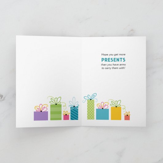 8e verjaardag Octopus Kaart (Binnen)