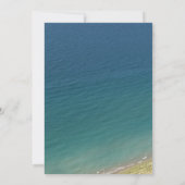 8e Verjaardag Pool Party Blue Water Seashore Beach Kaart (Achterkant)