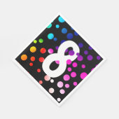 8e verjaardag regenboogStippen Servet (Hoek)