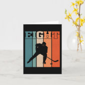 8e verjaardag Retro IJshockey 8 Jaar Oude Jongen M Kaart (Gele Bloem)