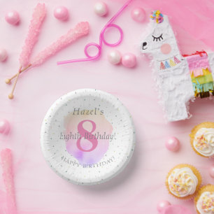 8e verjaardag Roos Roze Partij Papieren Kommen