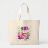 8e verjaardag slappover grote tote bag (Voorkant)