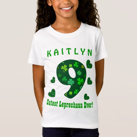 8e verjaardag St Patrick's Cutest Leprechaun Ever  T-shirt (Voorkant)