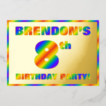 8e verjaardag van de geboorte — Fun, regenboogspec