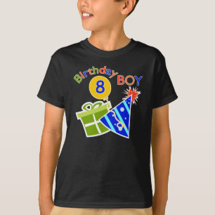 8e verjaardag van de geboorte - geboorte-jongen t-shirt