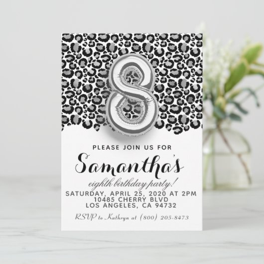 8e verjaardag van de introductie van Leopard Anima Kaart (Staand voorkant)